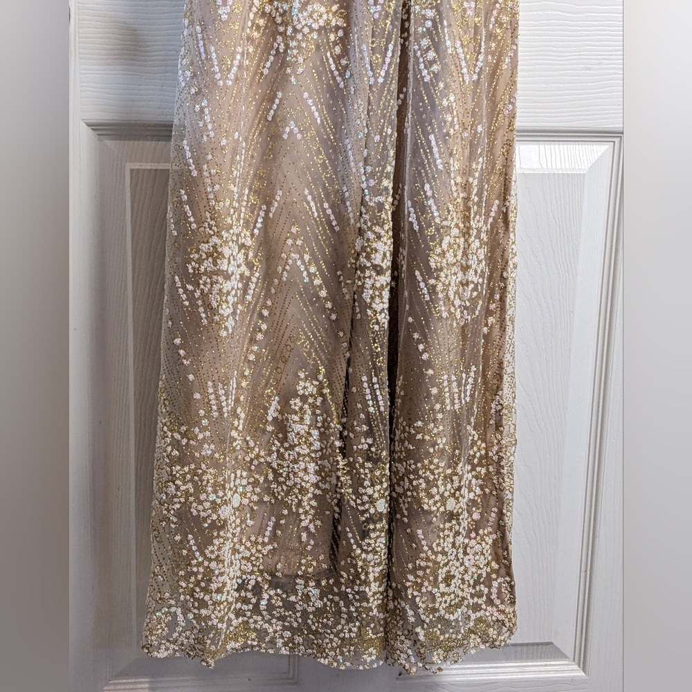 Morning Mist New York Nights Maxi Dress in Gold - Picture 3 of 14
